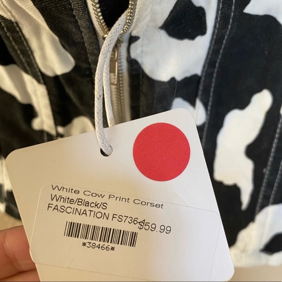 Cow print corset top - Picture 3 of 4